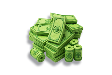 1300 coins to money